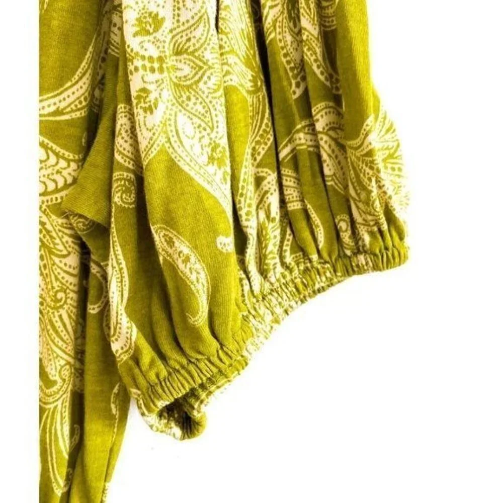 Anthropologie Mini Dress, Size M,‎ Green base, NWT